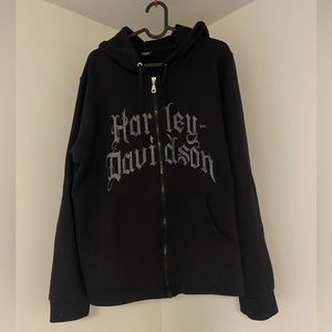 HARLEY DAVDISON zip up hoodie